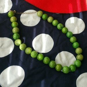 Vintage Green Marble Necklace